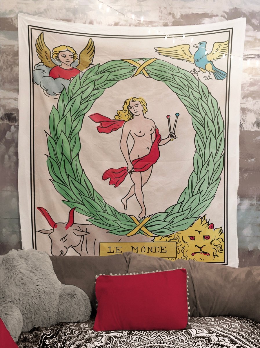 The World Tarot Card Tapestry – Rider Waite Smith Art