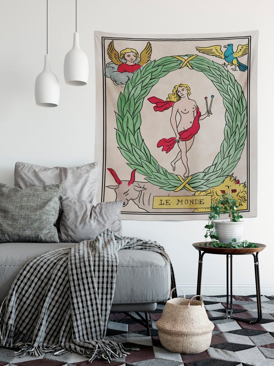 The World Tarot Card Tapestry – Rider Waite Smith Art