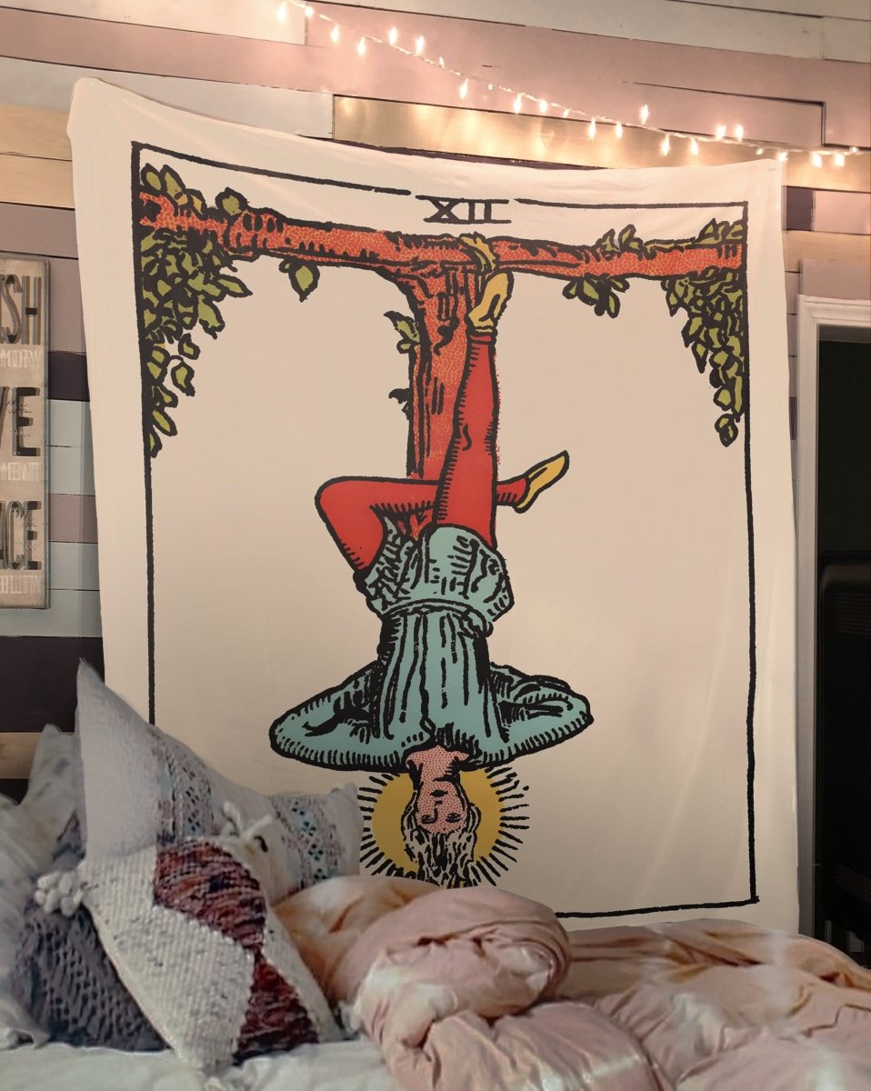 The Hanged Man Tarot Card Tapestry - Rider Waite Design