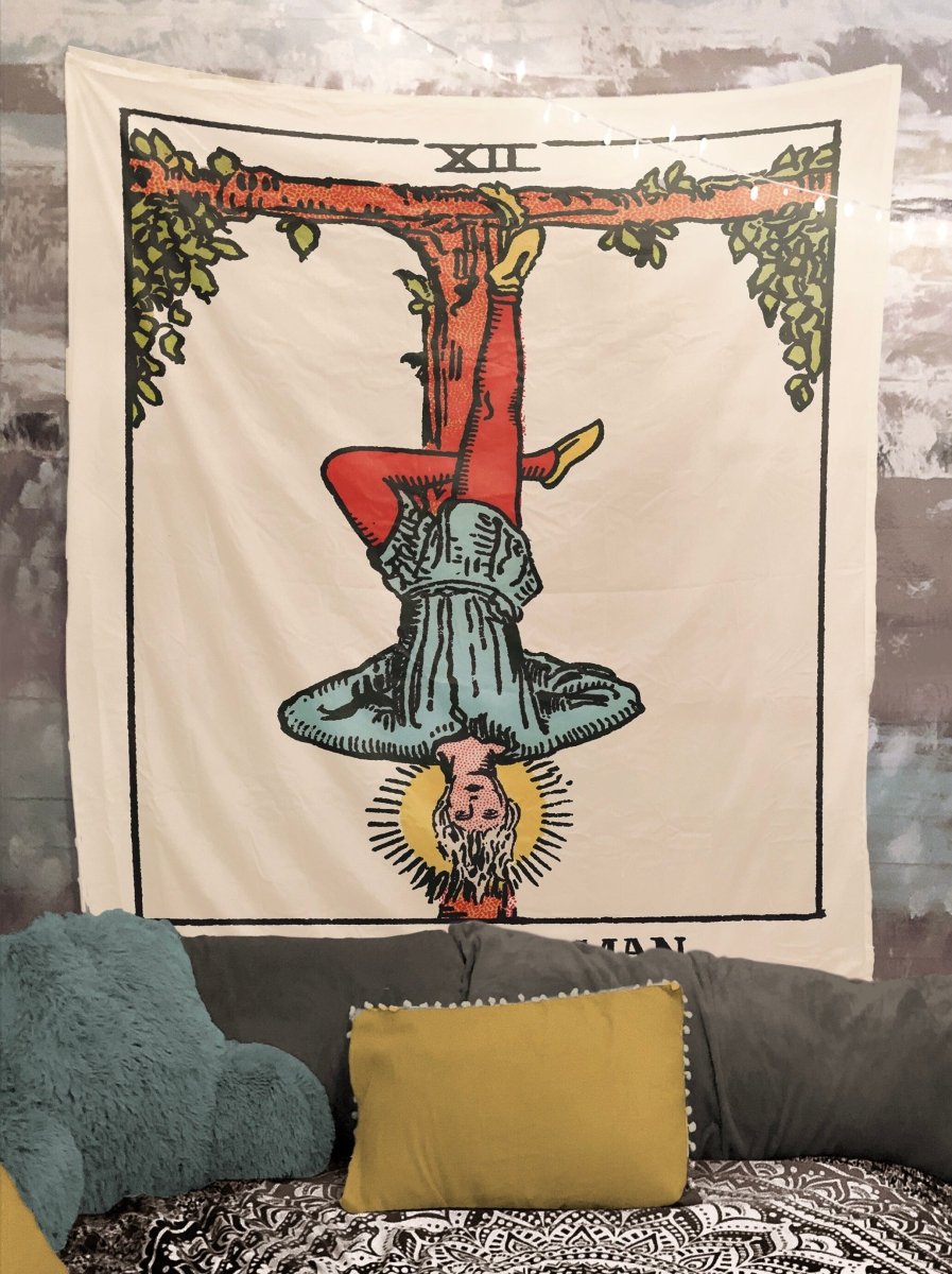The Hanged Man Tarot Card Tapestry - Rider Waite Design