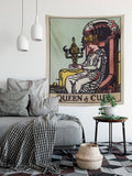 Queen of Cups Tapestry - Rider Waite Tarot Card Wall Hanging