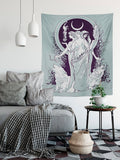 Moon Goddess Hecate Tapestry – Witchy Wall Art