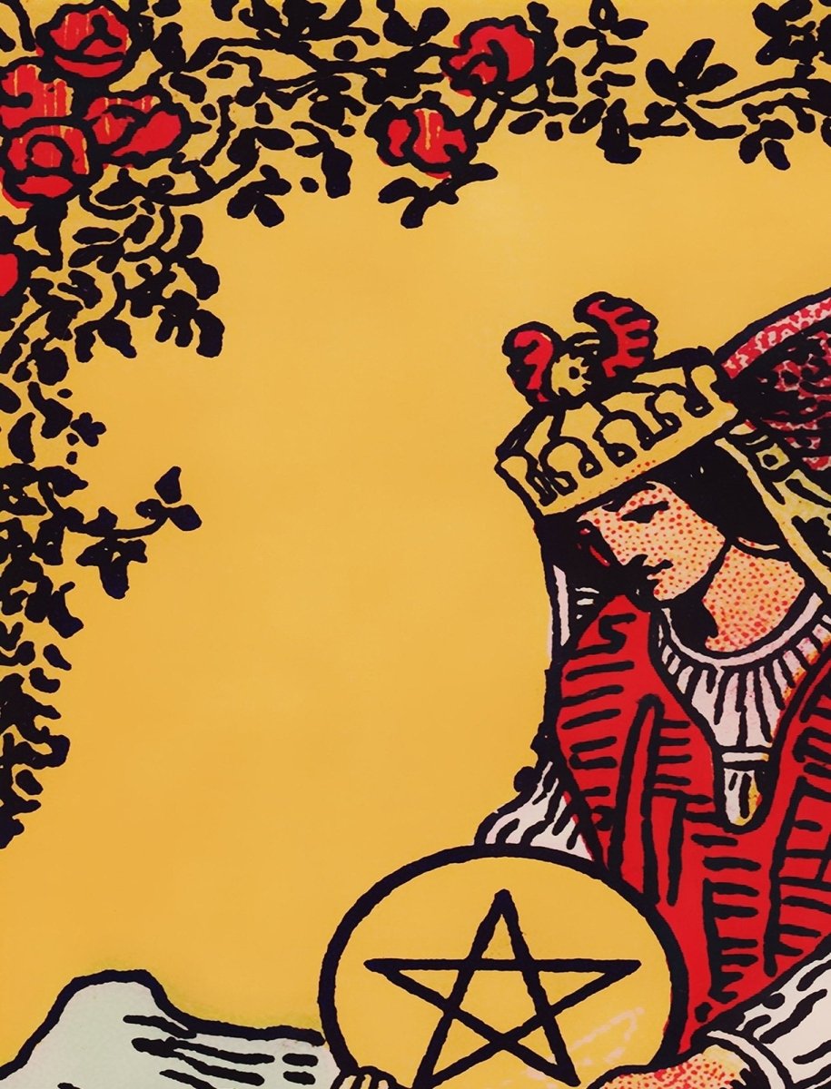 Queen of Pentacles Tapestry – Rider Waite Tarot Card