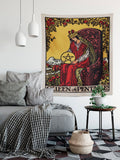 Queen of Pentacles Tapestry – Rider Waite Tarot Card