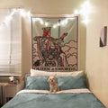 Queen of Swords Tapestry - Rider Waite Tarot Art
