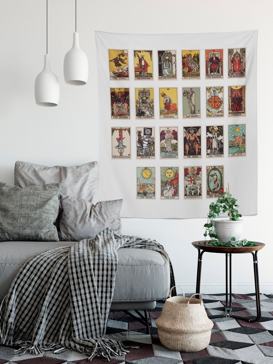 Rider Waite Tarot Card Tapestry – Major Arcana Print
