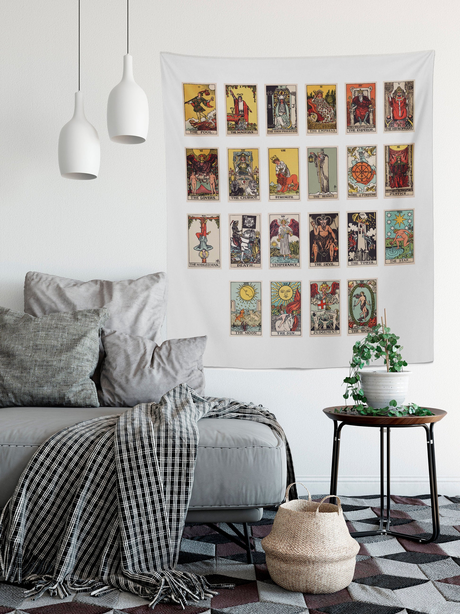 Rider Waite Tarot Card Tapestry – Major Arcana Print