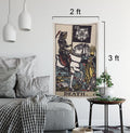 Death Tarot Card Tapestry - Rider Waite Deck Art