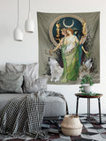 Moon Goddess Hecate Tapestry – Wiccan Witchy Wall Art