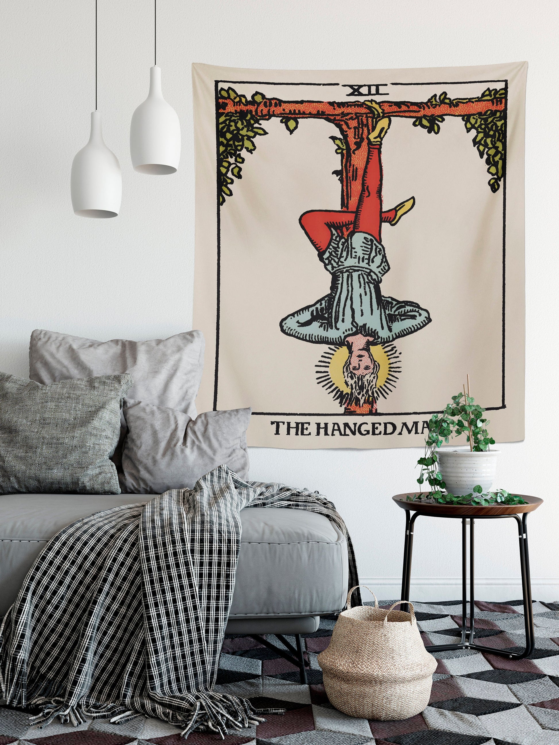 The Hanged Man Tarot Card Tapestry - Rider Waite Design