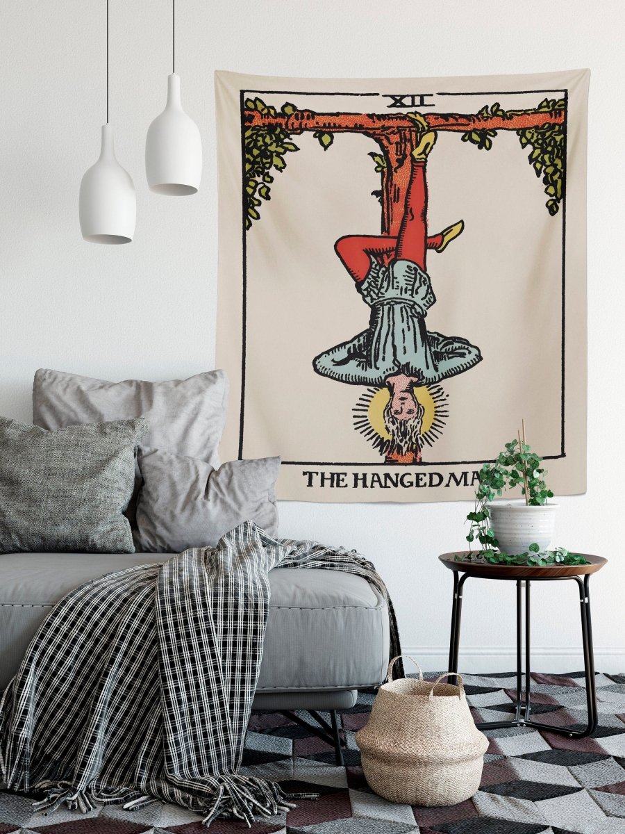The Hanged Man Tarot Card Tapestry - Rider Waite Design