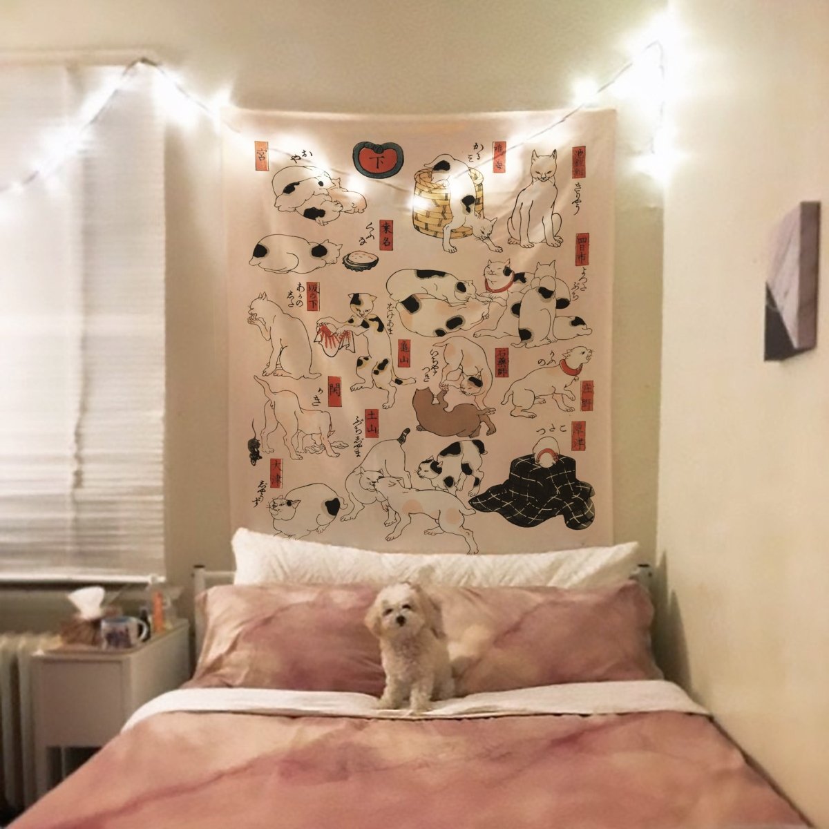 Japanese Cats (Utagawa Hiroshige) Tapestry