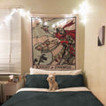 Knight of Swords Tapestry – Rider Waite Tarot Card Wall Decor