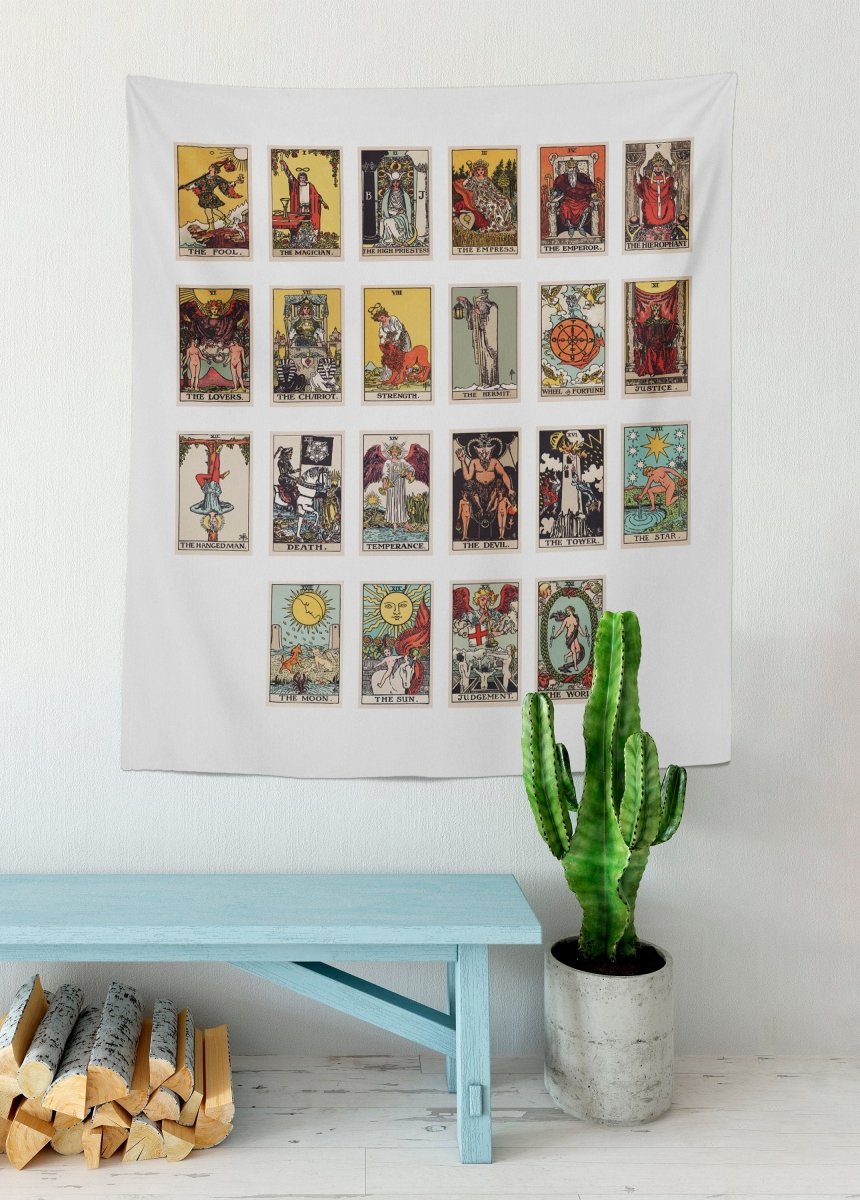 Rider Waite Tarot Card Tapestry – Major Arcana Print