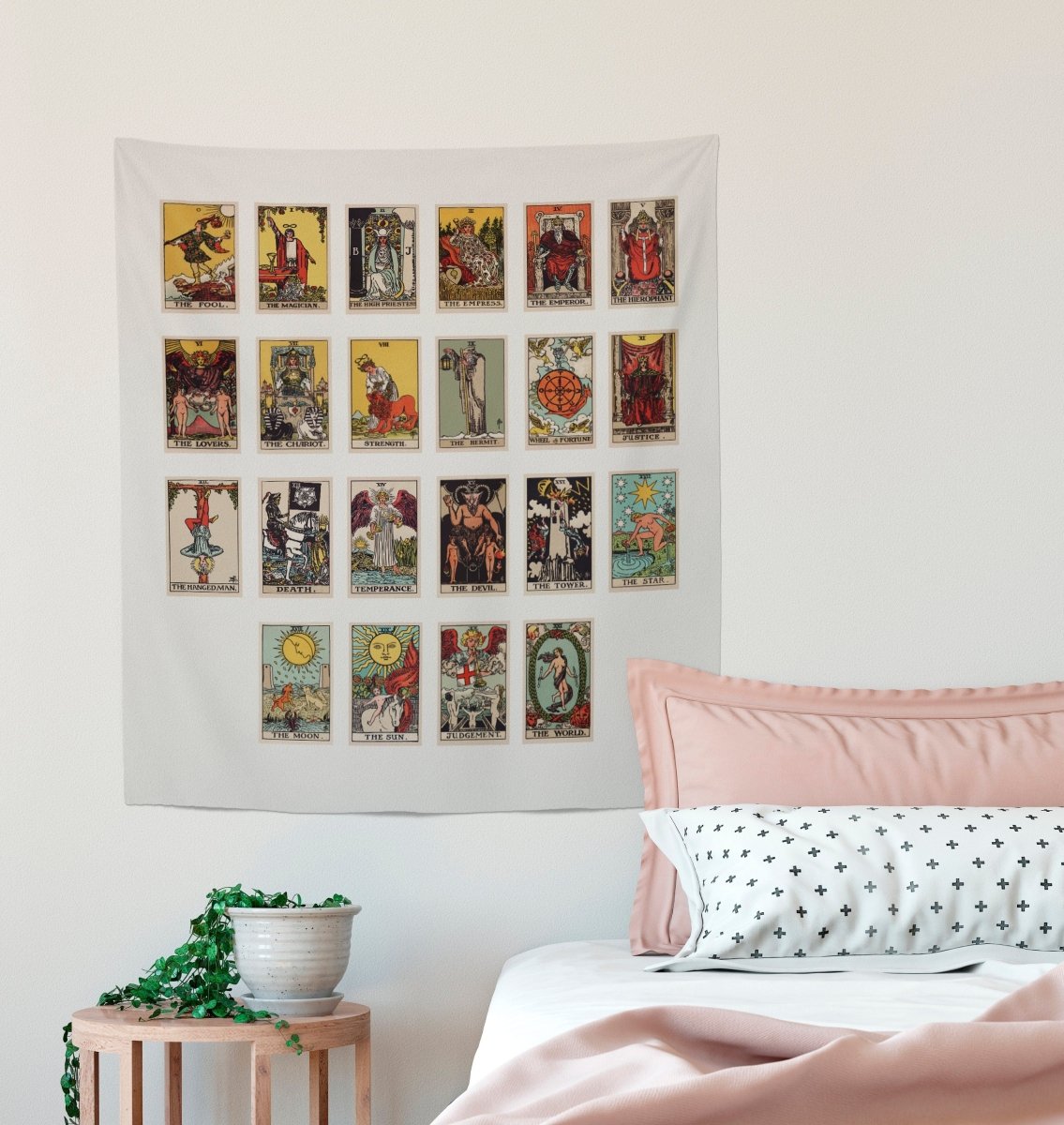 Rider Waite Tarot Card Tapestry – Major Arcana Print