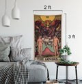 The Lovers Tarot Card Tapestry - Rider Waite Deck Art