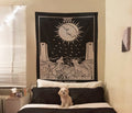 The Moon Tarot Card Tapestry - Rider Waite Smith Design