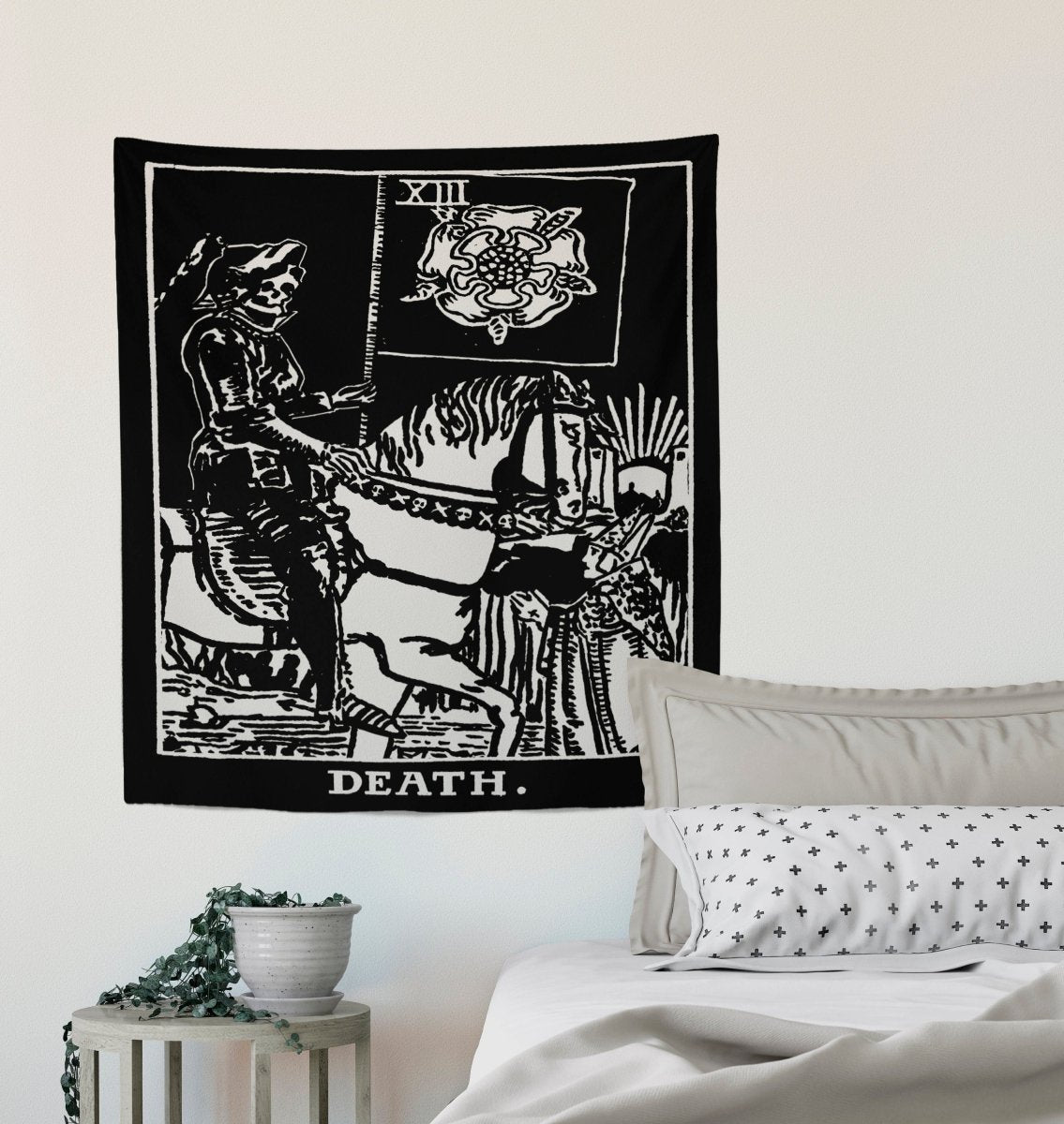 Death Tarot Card Tapestry - Rider Waite Design