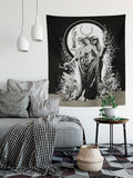 Moon Goddess Hecate Tapestry - Witchy Wiccan Wall Art