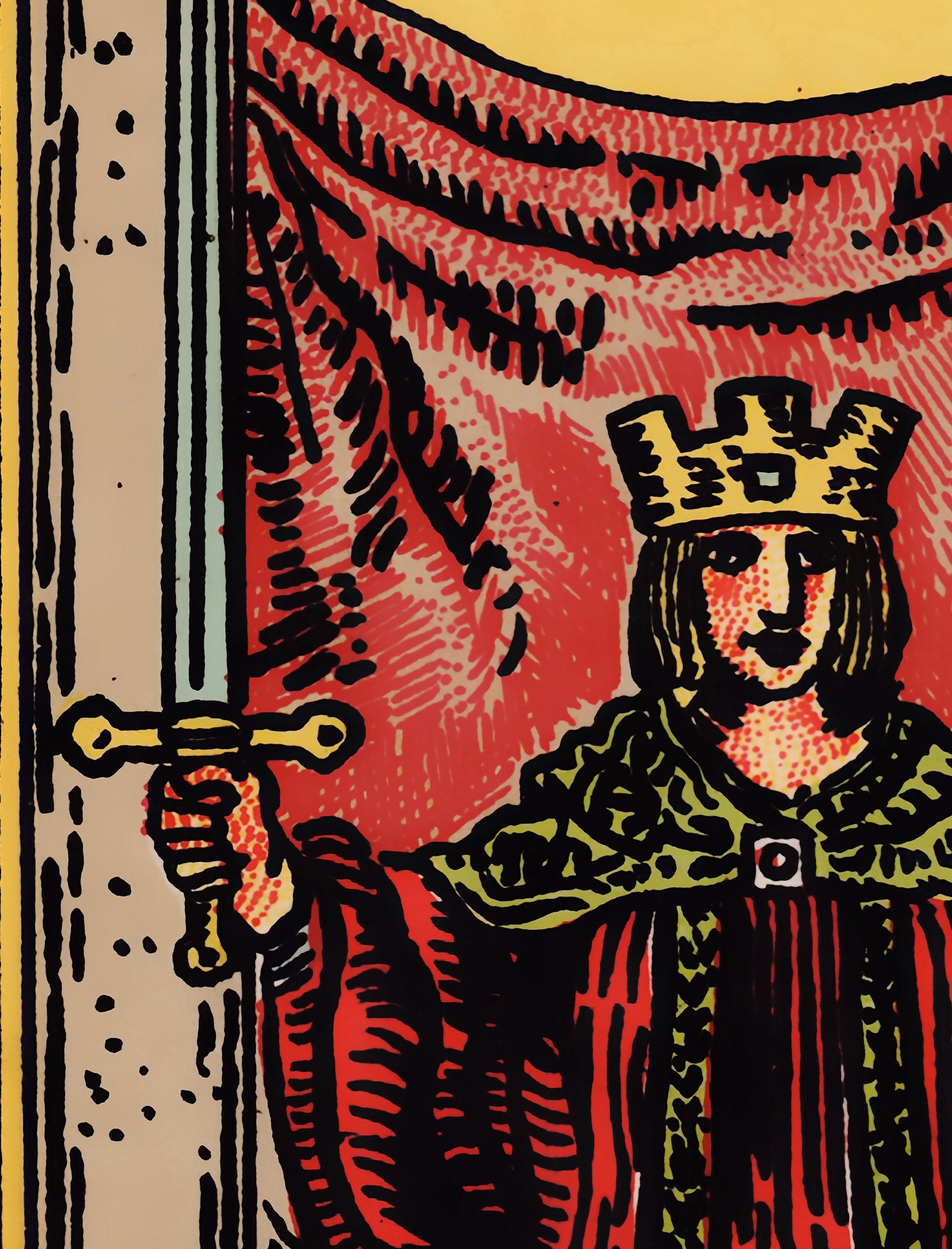 Justice - Tarot Card Print - Tarot Card The Justice Card Poster, No Frame