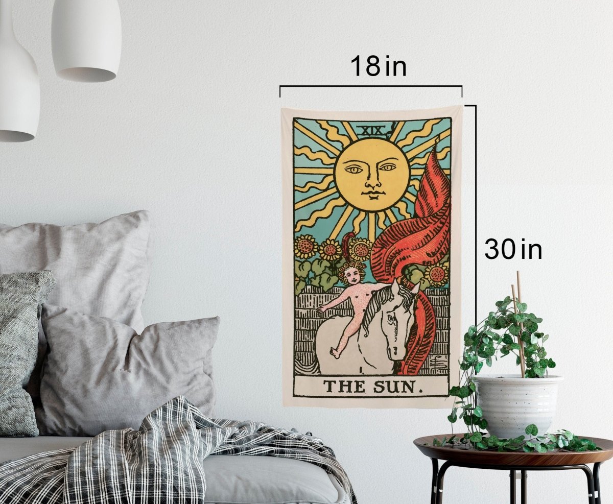 The Sun Tarot Card Tapestry – Rider Waite Smith Deck