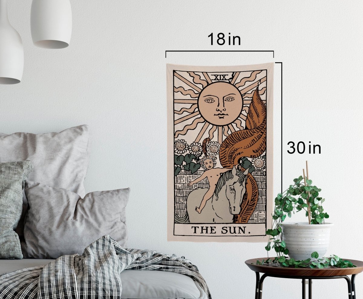 The Sun Tarot Card Tapestry - Rider Waite Smith Deck Art