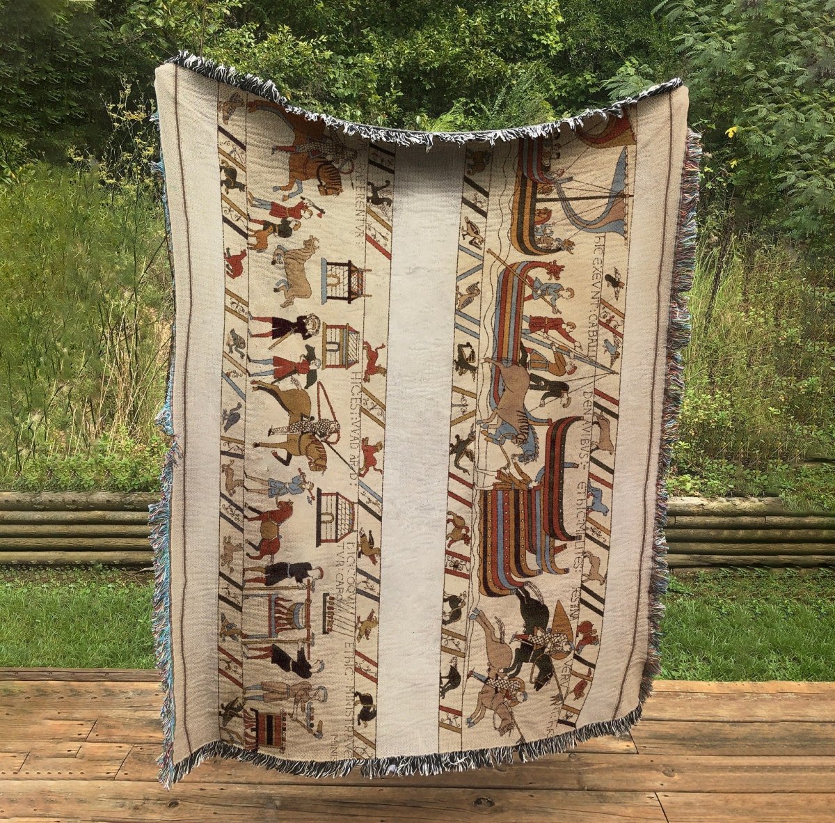Bayeux Tapestry Woven Blanket – Norman Conquest of England