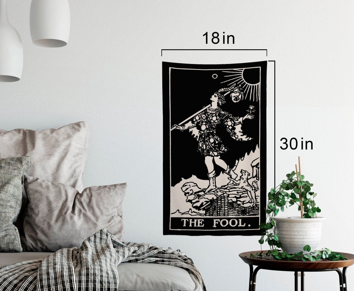 The Fool Tarot Card Tapestry - Rider Waite Deck Art