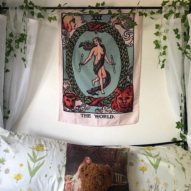 The World Tarot Card Tapestry - Rider Waite Smith Deck