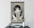 Hecate Canvas Print – Moon Goddess Wiccan Wall Hanging