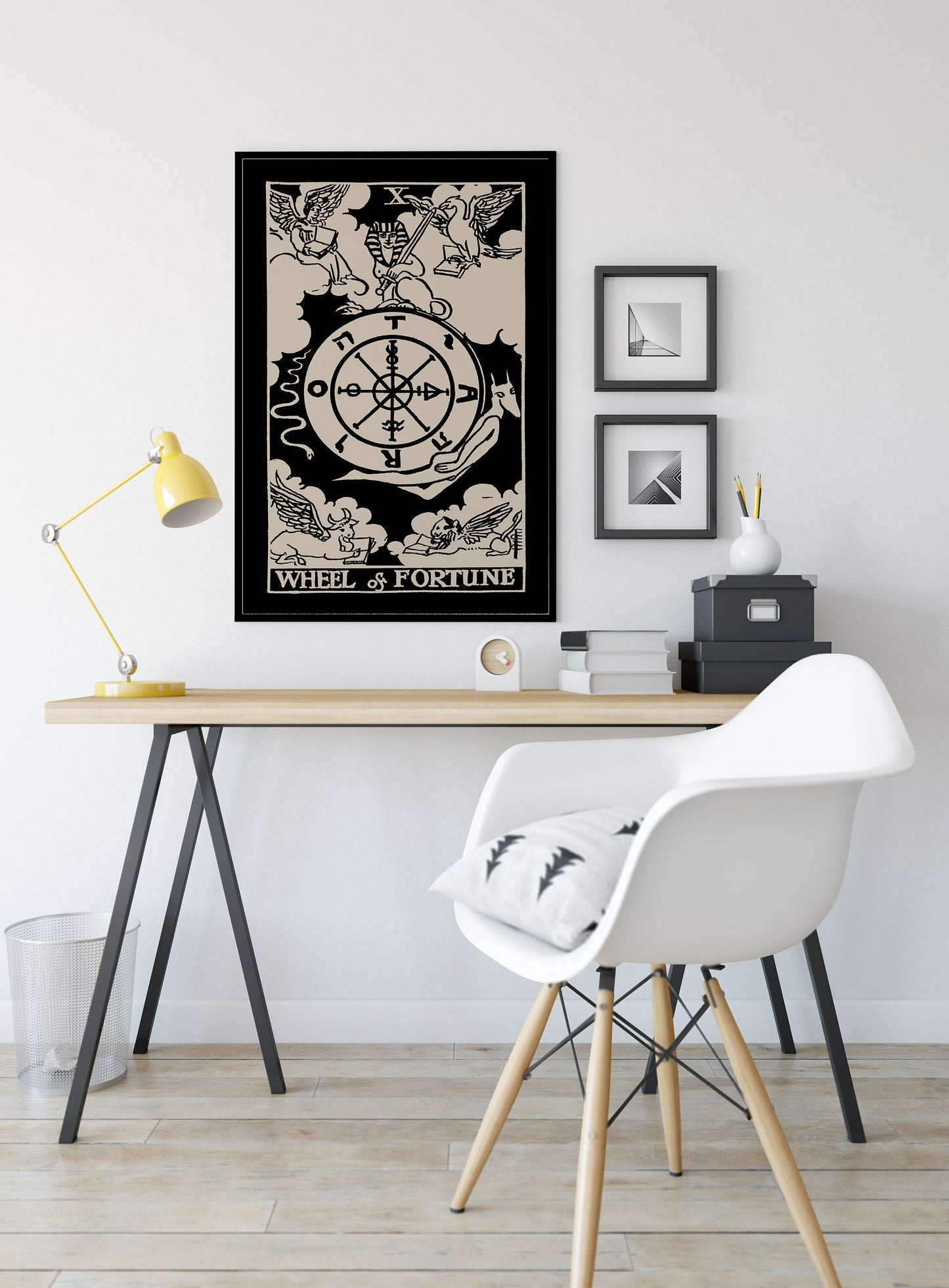 Wheel of Fortune - Tarot Card Print - Tarot Card The Wheel of Fortune Card Poster, No Frame