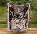 The Lovers Tarot Card Woven Blanket – Neutral Vibe Tapestry