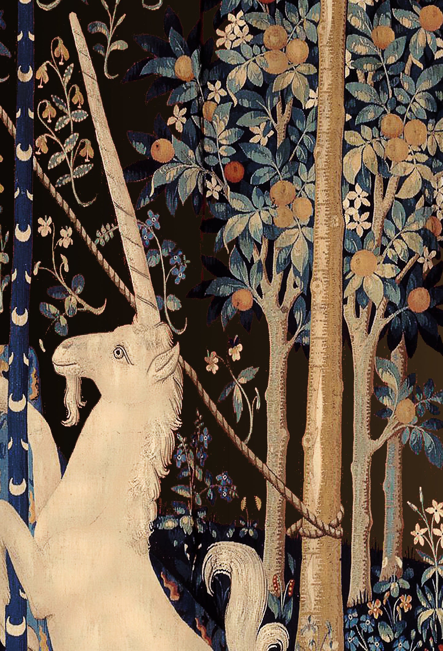 Lady With Unicorn Tapestry Autumn (Printed)