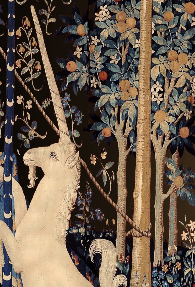 Lady With Unicorn Tapestry Autumn (Printed)