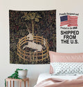 Medieval Unicorn Tapestry - The Unicorn In Captivity (Printed)
