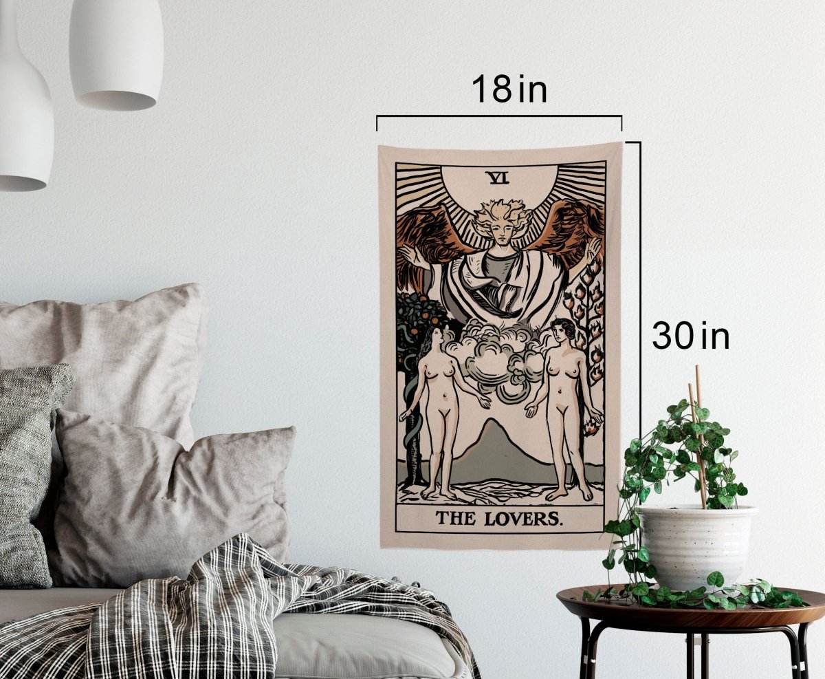 The Lovers Tarot Card Tapestry – Rider Waite Deck