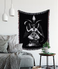 Baphomet Woven Throw Blanket – Satanic Eliphas Levi Tapestry