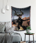 Black Phillip Woven Throw Blanket – Wiccan Witchy Tapestry