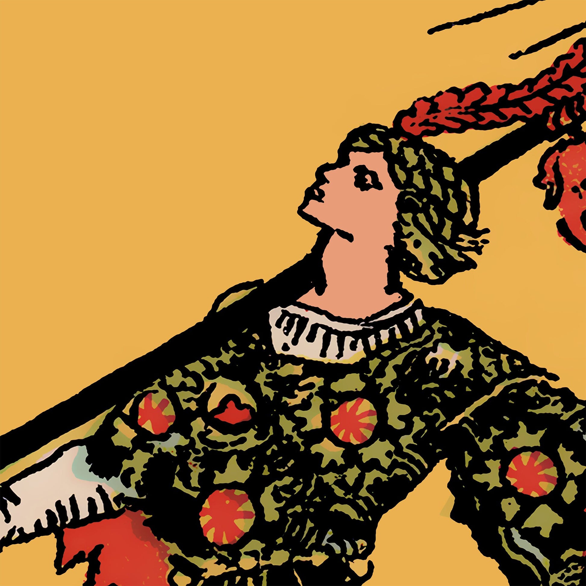 The Fool Tarot Card Door Curtain – Rider Waite Smith Deck, 50 x 84 Inches