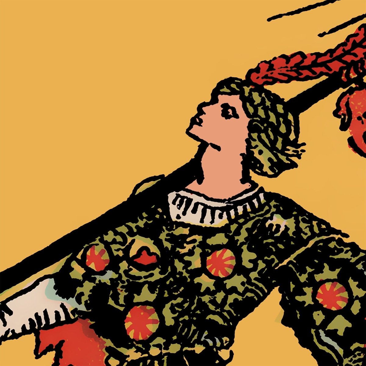 The Fool Tarot Card Door Curtain – Rider Waite Smith Deck, 50 x 84 Inches