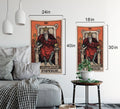 The Emperor Tarot Card Tapestry - Full Size Uncropped Tapestry