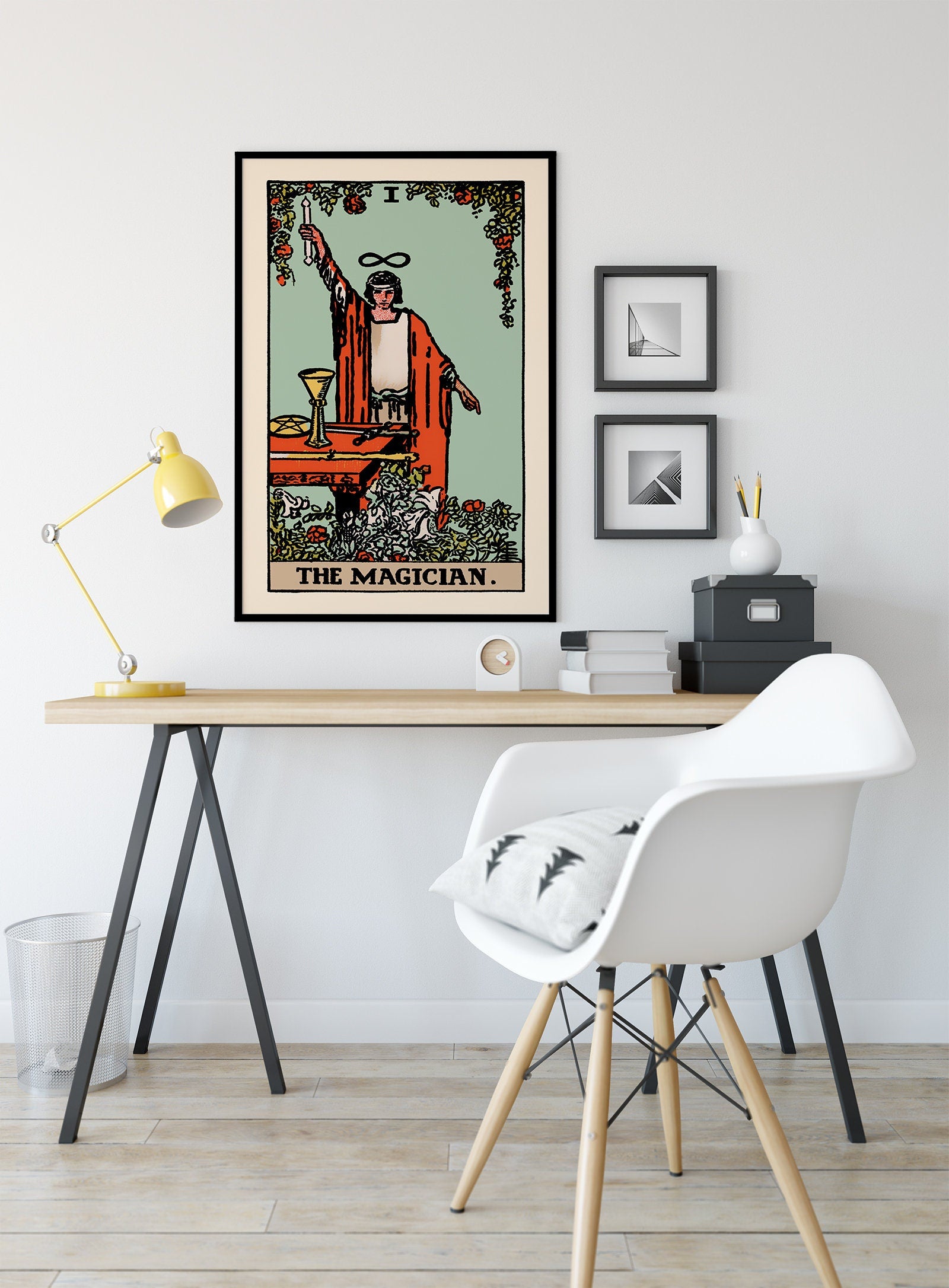 The Magician- Tarot Card Print - The Blue Sky Magician Card Poster, No Frame