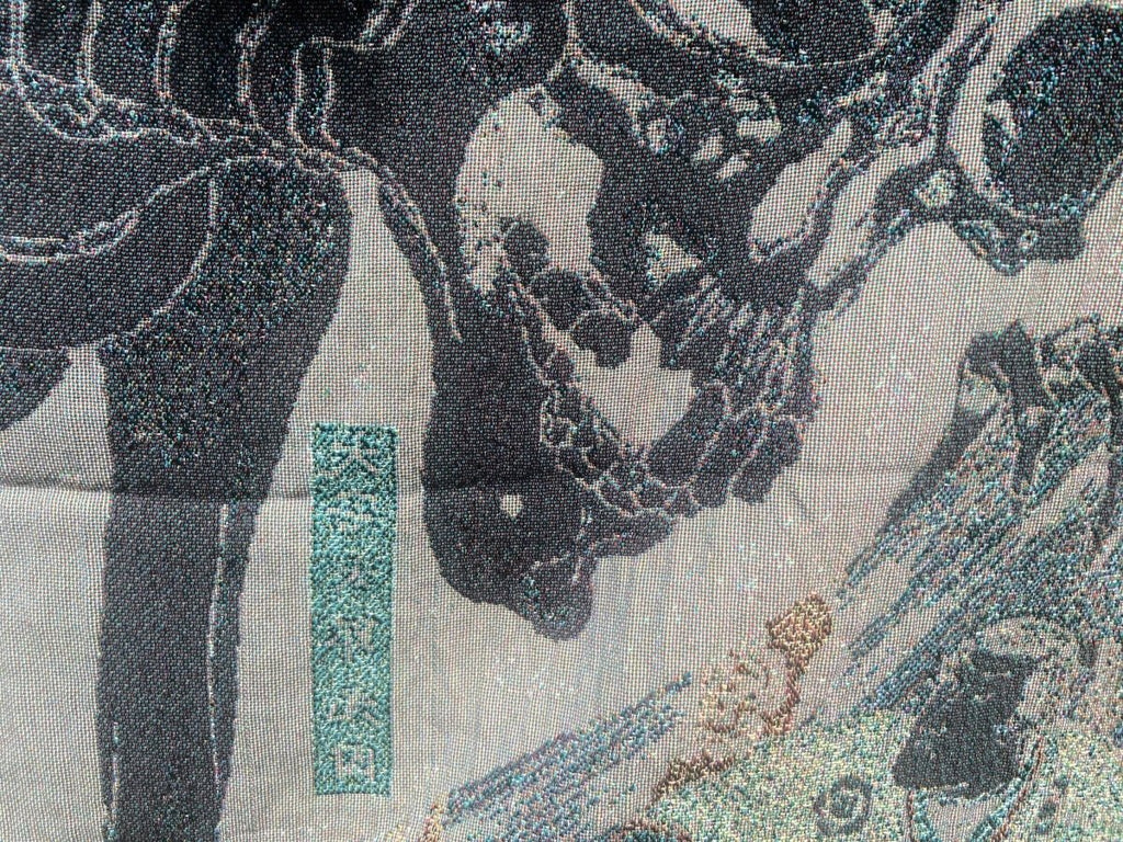 Woven Cotton Blanket - The Witch And The Skeleton Spectre