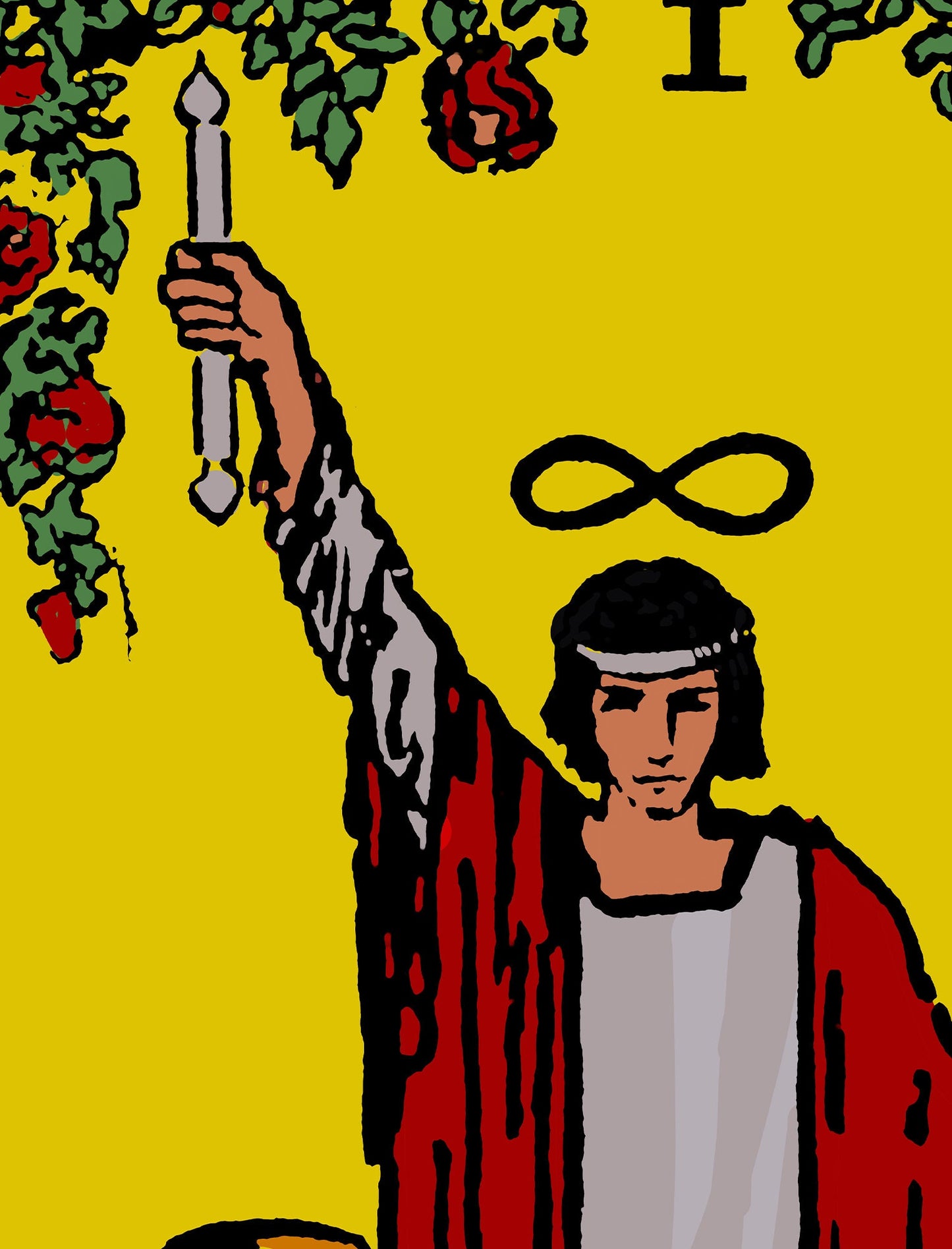The Magician- Tarot Card Print - The Magician Card Bright Colorway Poster, No Frame