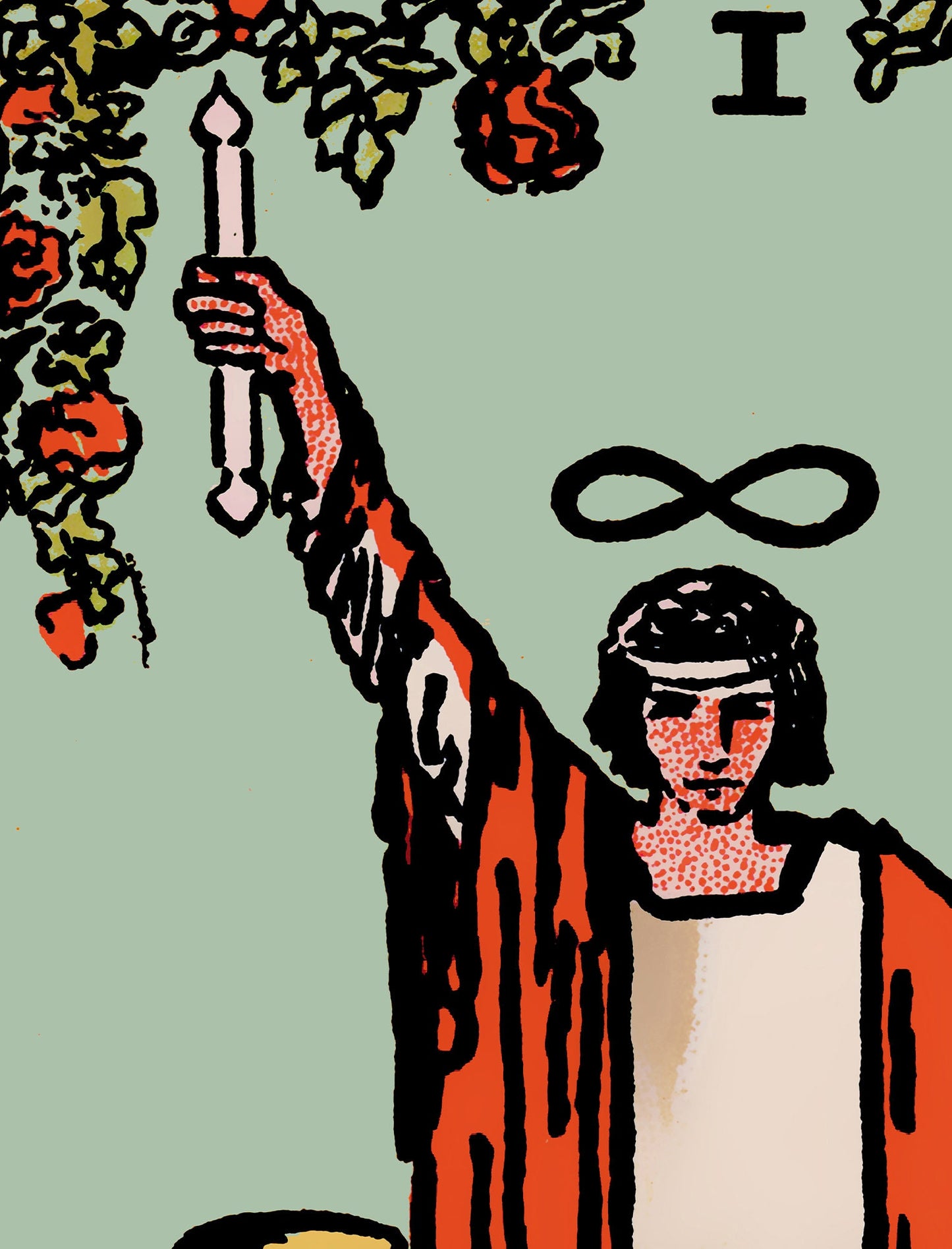 The Magician- Tarot Card Print - The Blue Sky Magician Card Poster, No Frame
