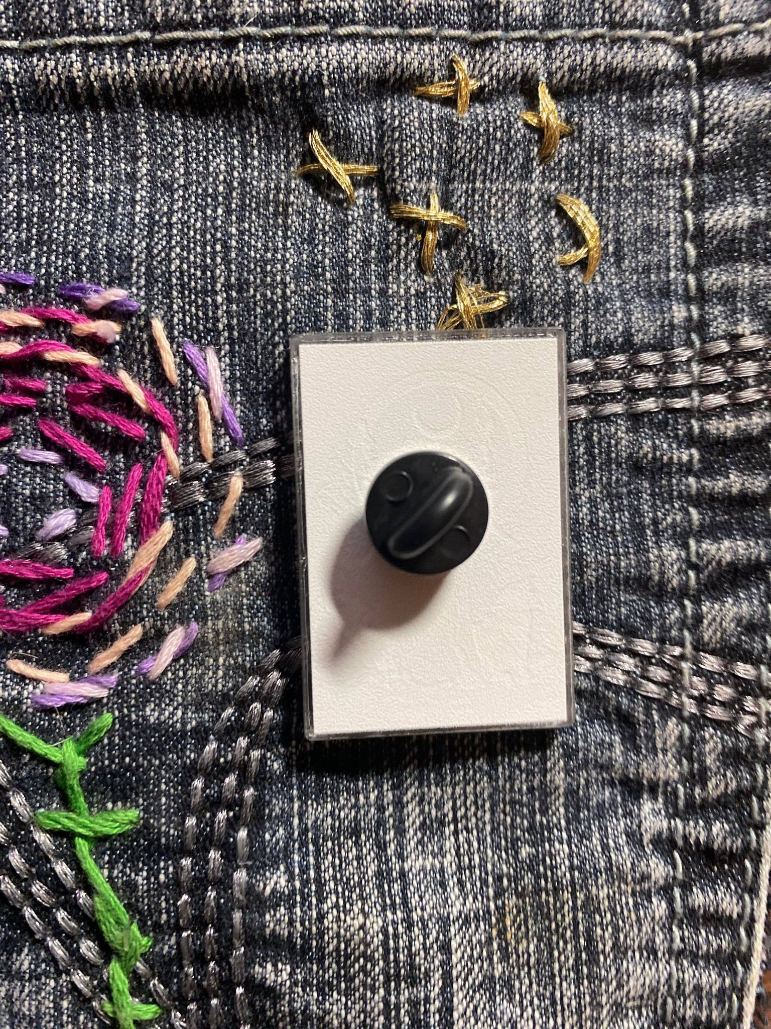 Hecate Pin - Moon goddess pin - Acrylic - Triple goddess brooch - Prayer Pin - Amulet - Winter