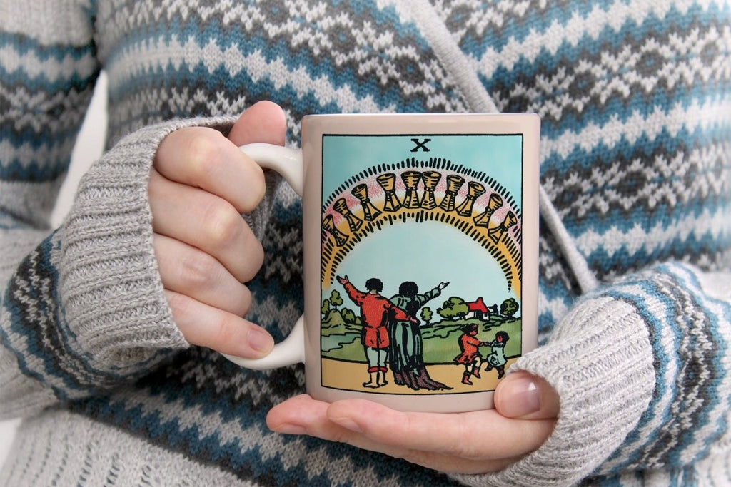 10 of Cups Tarot Card Coffee Mug - Rider Waite Smith Deck