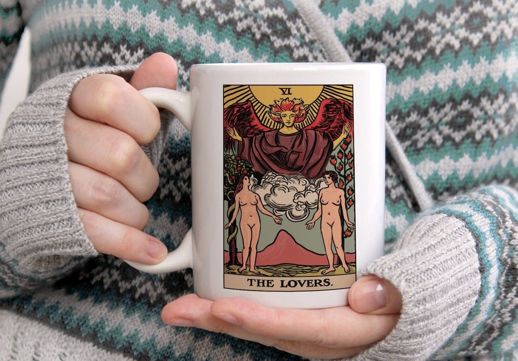The Lovers Tarot Card Coffee Mug - Rider Waite Smith Deck