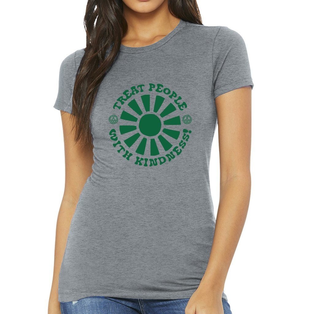Kindness Matters Shirt - Retro Quote Shirt - Women's Slim Fit Tee