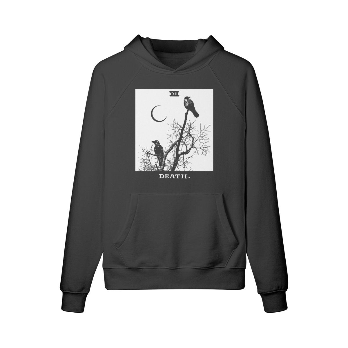 Death Crows Hoodie - Unisex Fleece-lined Hoodie